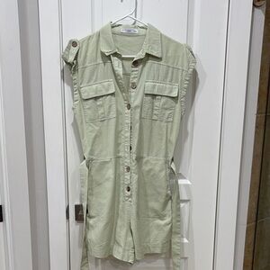 MNG Light Green Romper